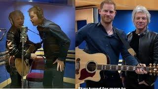 Prince Harry Sings With Bon Jovi⭐Duke Of Sussex & Bon Jovi Recreate The Beatles Iconic Album Cover