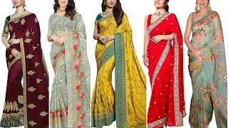 Buy Designer Embroidery Net Saree || Party Wear Saree || Designer Net Saree | Beautiful Online Saree