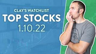 Top 10 Stocks For January 10, 2022 ( $SQQQ, $LCID, $AMC, $MRIN, $F, and more! )