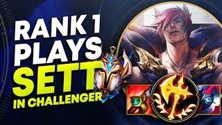 RANK 1 WINS IN 10 MINUTES WITH SETT IN CHALLENGER! | League of Legends