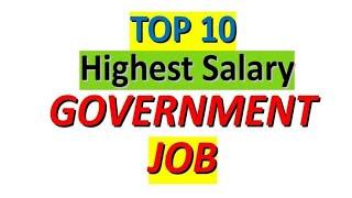 Top 10 Government jobs