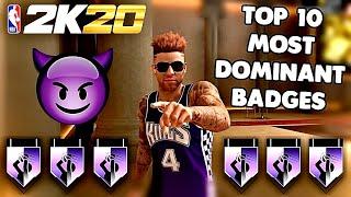 THE TOP 10 MOST DOMINANT BADGES IN NBA 2K20