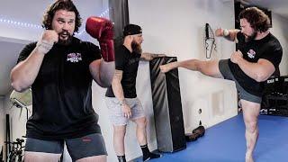 5 Kick Combinations for MMA with the World's Strongest Man | Phil Daru