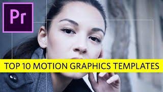 Top 10 Motion Graphics Premiere Pro Templates