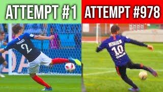 FAMOUS Footballers Scored These Goals ONE attempt..We did them in 1 Hour