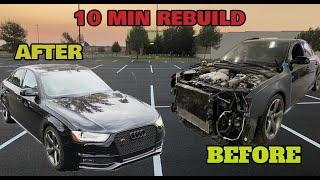 Rebuilding a Salvage Copart Audi S4 in 10 Minutes