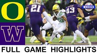 #4 Oregon vs Washington Highlights | College Football Week 10 | 2021 College Football Highlights