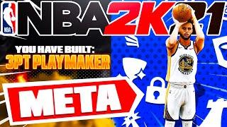 BEST 3PT PLAYMAKER BUILD ON NBA 2K21! META BUILD SERIES VOL. 10