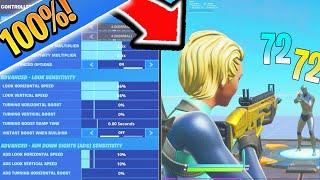 CHANGE This SETTING for PERFECT AIM! BEST Fortnite Settings PS4/XBOX! (Fortnite BEST Settings)