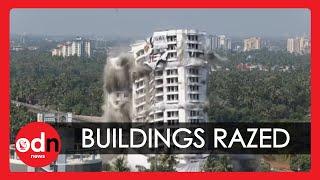 Huge Illegal Buildings Demolished in India