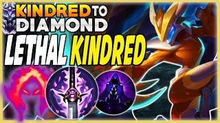 LETHALITY KINDRED'S DAMAGE MAKES KINDRED THE BEST ASSASSIN! UNRANKED TO DIAMOND! - League Of Legends