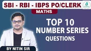 Top 10 Number Series Questions | Maths | Number Series Tricks Maths | SBI | RBI | By Nitin Sir