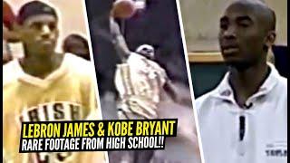 RARE Footage of  Kobe Bryant & LeBron James In High School! Kobe Gives a Speech To His Class 