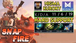 NIGMA.KUROKY [SNAPFIRE] BEST HARD SUPPORT | TOP MMR MATCH | 7.24 UPDATE PATCH