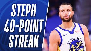 Best Buckets From Steph's 11 Games of 40+ PTS! 