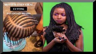 VIRAL Video Of Bitter Mother Cutting Her Lil Grl's Braids To Spite Dad "Only She Can Do Her Hair"