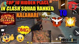 Top 10 hidden place in clash squad ranked (Kalahari) --- Greena free fire