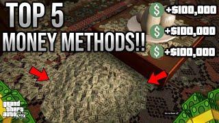 *TOP 5!* Best Ways to Make Millions in Gta5 Online!! Anyone Can Do These!!