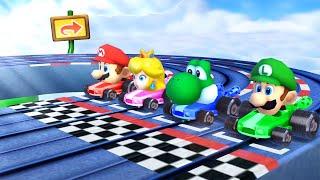 Mario Party The Top 100 MiniGames - Mario Vs Luigi Vs Peach Vs Rosalina (Master Cpu)