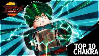 TOP 10 *STRONGEST* SPECIAL CHAKRA SKILLS IN ANIME FIGHTING SIMULATOR ROBLOX