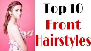 Top 10 Front hairstyles for girls | open hair Hairstyles | easy hairstyles | trendy hairstyles