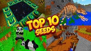 TOP 10 MELHORES SEEDS DO MINECRAFT POCKET EDITION 2020