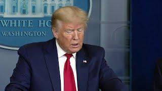 Trump says we are at the top of the coronavirus hill