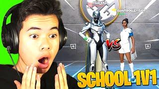 I challenged the BEST Fortnite player in my SCHOOL to a 1v1..