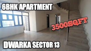 DUPLEX PENTHOUSE 6BHK+TERRACE | SOCIETY FLAT IN DWARKA | BEST LOCATION | SECTOR-13 DWARKA