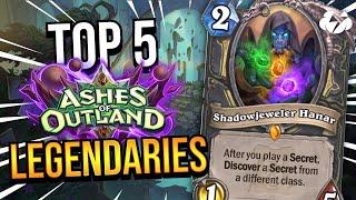 TOP 5 LEGENDARIES FROM ASHES OF OUTLAND! | Tempo Storm Hearthstone [Ashes of Outland]