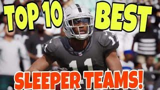 TOP 10 SLEEPER TEAMS! Best Under The Radar Rosters That Can Beat Any Team in Madden 21 CFM & REGS