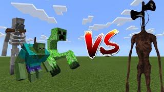 Mutant Creatures vs Siren Head - Minecraft