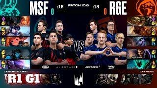 Misfits vs Rogue - Game 1 | Round 1 PlayOffs S10 LEC Spring 2020 | MSF vs RGE G1