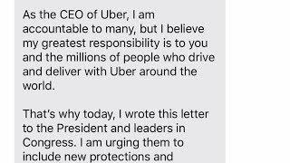 Uber CEO Dara Khosrowshahi Writes A Letter To President Trump