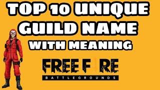 Unique guild name || freefire top 10 unique guild name || freefire whatsaap group link || #guild