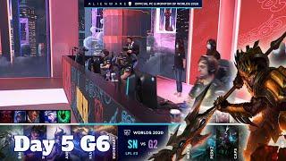 SN vs G2 | Day 5 Group A S10 LoL Worlds 2020 | Suning vs G2 eSports - Groups full game