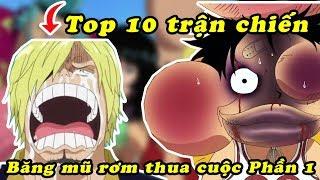 Top 10 trận chiến các thành viên băng Mũ Rơm thua cuộc trong One Piece Phần 1