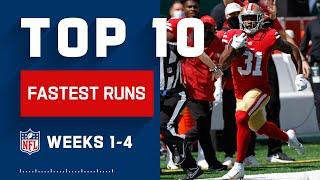 Top 10 Fastest Runs from Weeks 1-4 | NFL 2020 Highlights