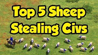 Top 5 Sheep Stealing Civilizations [AoE2]