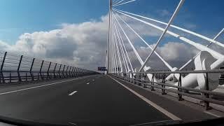 Coronavirus Drive South Over Queensferry Crossing Firth Of Forth Scotland