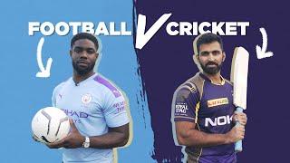 FOOTBALL v CRICKET CHALLENGE | Man City v Knight Riders