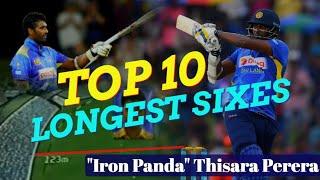 Top 10 Thisara Perera Longest Sixes In Cricket History | Allrounding Panda Hit 123m Six
