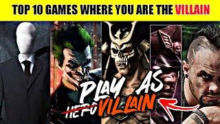 TOP 10 Games Where You Play As The BAD GUY | Hindi | Gaming Facts EP-14