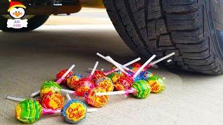 Top 10 Crushing Crunchy & Soft Things by Car! - EXPERIMENT: CAR vs CHUPA CHUPS. GUITAR, ICE and More