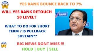 YES BANK LATEST NEWS | RATING OUTLOOK NEGATIVE | WILL PULLBACK SUSTAIN? | BEST LEVEL TO BUY YES BANK