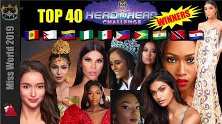 10 Head To Head Challenge Winners: Top 40 Miss World 2019