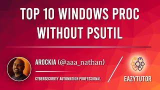 #python #pythontutorials Top 10 processes without psutil in Python