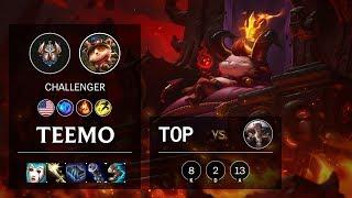 Teemo Top vs Sett - NA Challenger Patch 10.5