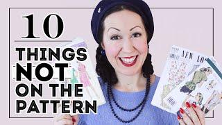 10 THINGS THE SEWING PATTERN DOESN’T TELL YOU! And you have to learn about sewing yourself!