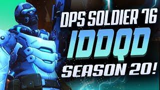 IDDQD SOLDIER 76 - ROAD TO TOP 500! [ OVERWATCH SEASON 20 ]